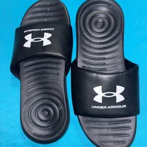 Under Armour Black Slide Sandals